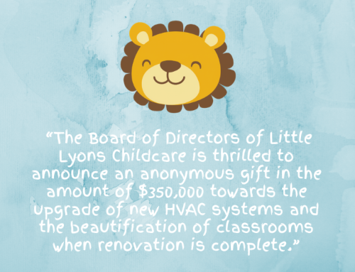 Little Lyons Childcare Recipient of Anonymous Gift
